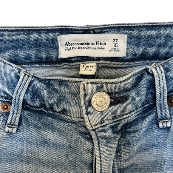 Abercrombie & Fitch Jeans Women's Size 27 The Super Skinny Ankle High Rise - Picture 3 of 9